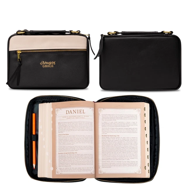 Amazing Grace Two-Tone LuxLeather Bible Cover - Large