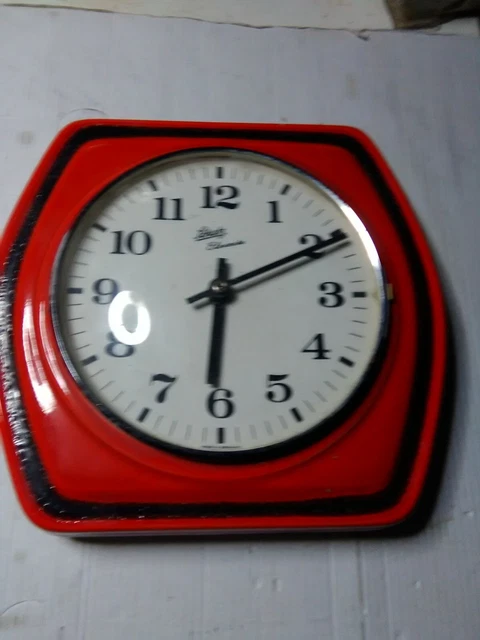 orologio in ceramica vintage anni 60 da  parete
