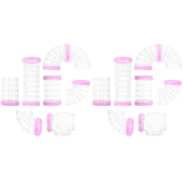 2 Sets Plastik Hamsterpfeife Hamsterröhren Und Tunnel Rohre