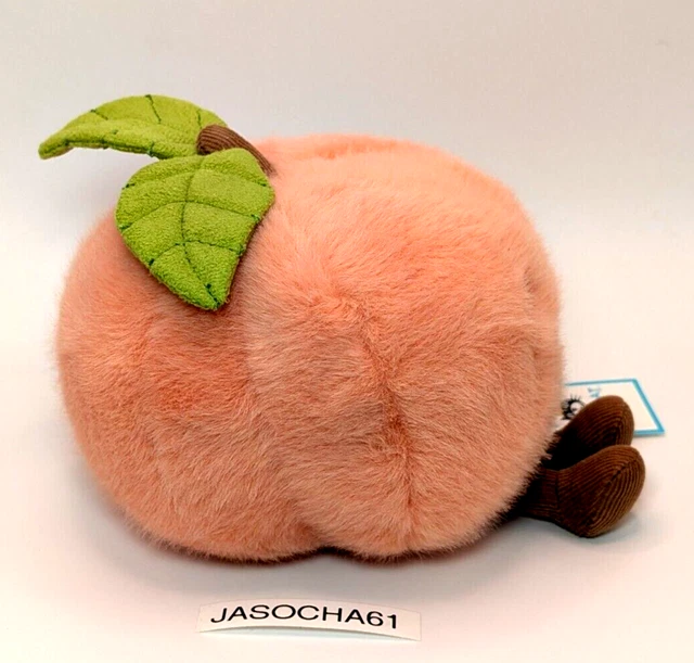 JELLYCAT AMUSEABLE PEACH Soft Toy Plush 14cm Genuine Brand New Free