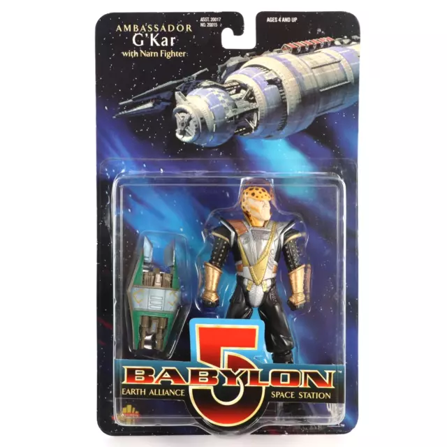 Babylon 5 Ambassador G'Kar 6" Action Figure With Narn Fighter 1997 Sealed