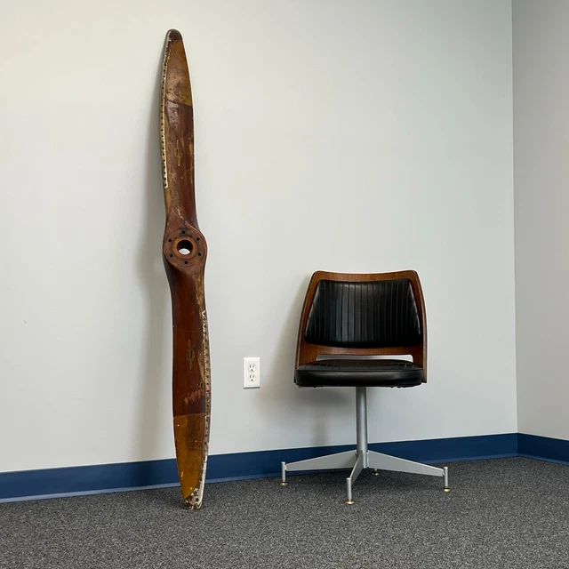 1930'S 69" FLOTTORP TAYLORCRAFT BT65 69L-44 Wooden Antique Airplane Propeller 1930'S 69" FLOTTORP TAYLORCRAFT BT65 69L-44 Wooden Antique Airplane Propeller