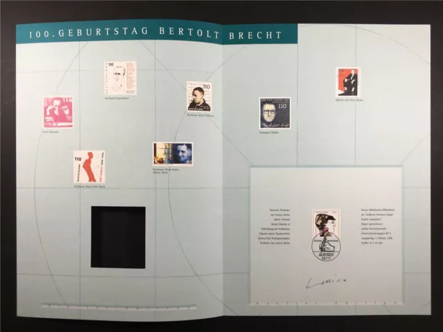 Germany Art-Edition 1998/05 1968 Bertolt Brecht Literature Unissued Drafts!!