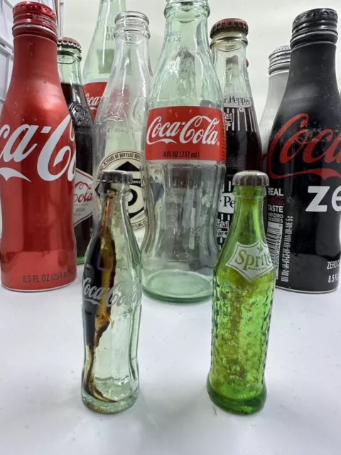 Lot of 12 Mixed Coca-Cola And Dr. Pepper Bottles 2