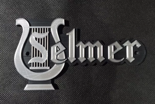 Vintage Style Amplifier Badge Emblem Guitar Amp Cab Harp Logo For Selmer