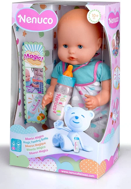 Nenuco - Pink Magic, biberon per bambini e bambine di 1 anno, Multicolore