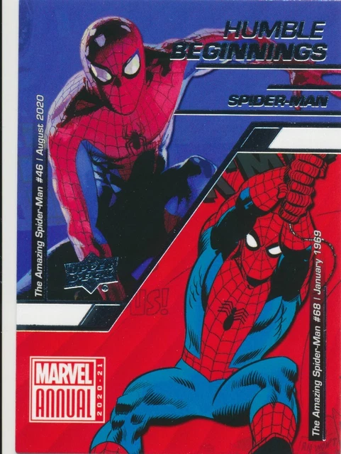 HB-10 SPIDER-MAN 2020-21 2021 Upper Deck Marvel Annual HUMBLE BEGINNINGS