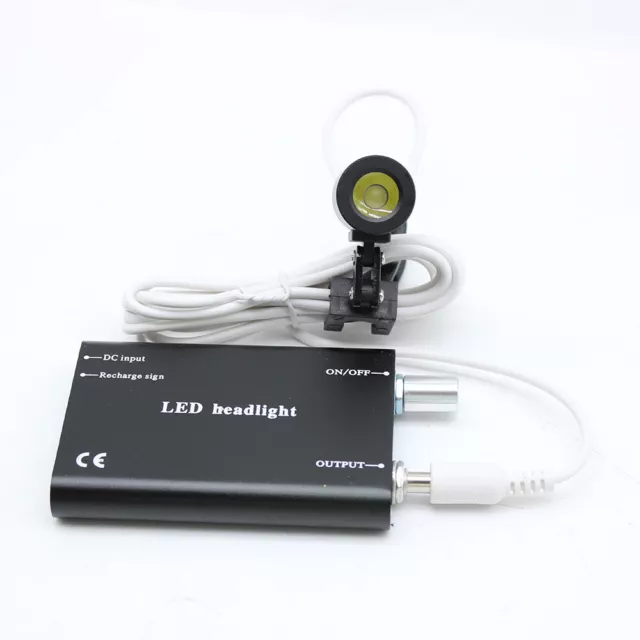 Dental LED Head Light Rechargeable Battery Portable Headlight for Surgical Loupe