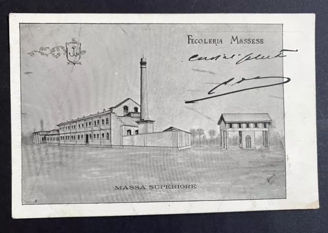 Cartolina Massa Superiore (Castelmassa) Rovigo 1902 Viaggiata