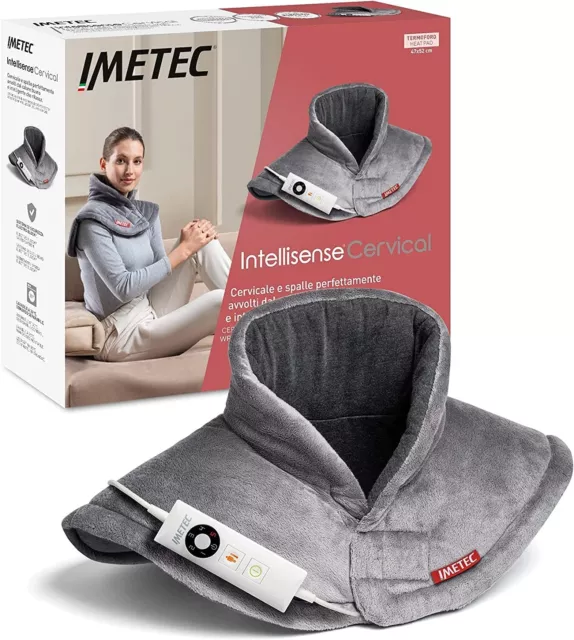 Imetec: Termoforo per Cervicale e Spalle, Cuscino Termico, 47x52 cm, Tessuto Ana