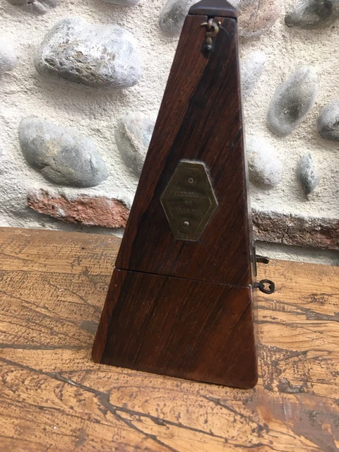 Maelzel Metronome 1880 Ancien Old   XIXe Bois Musique Instrument Marqueterie