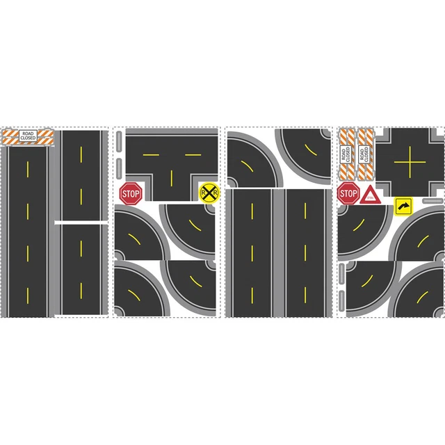Roommates Nursery Baby Room Wall Decorative Build A Road Wall Decals