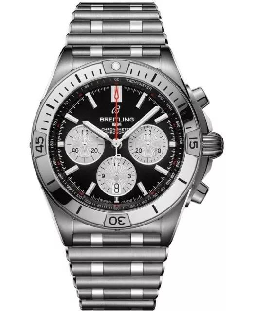 MONTRE HOMME BREITLING Chronomat B01 42 noire neuve AB0134101B1A1