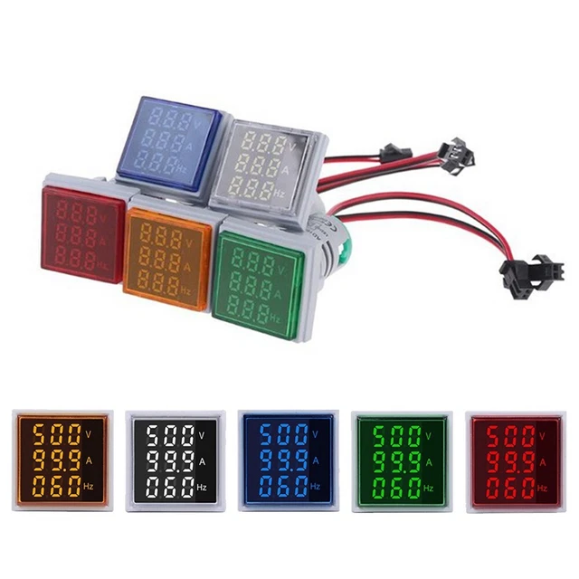Neueste Protable Amperemeter 20-75 Hz LED Wechselstrom 60-500 V 3 In 1