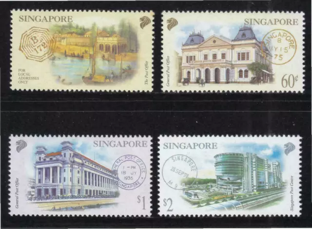 Singapore 2000 Postal Landmarks  Complete 4V mnh