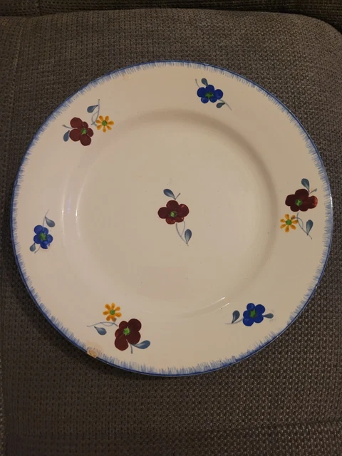 ancienne-grande-assiette-digoin-sarreguemines-mary-lou-peinte-la-main