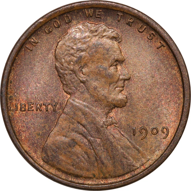 1909 VDB Lincoln Cent  **GEM ALMOST UNCIRCULATED 58**