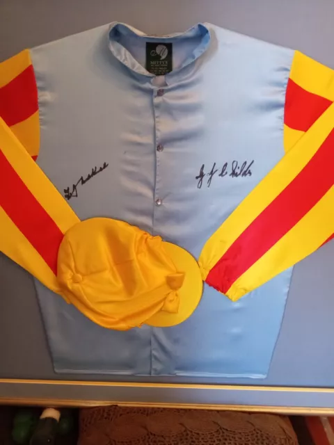 Horse Racing Jockey Silks Framed and Signed by Trevor Mckee and Greg Childs