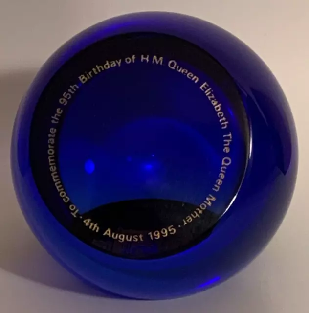 Caithness Limited Edition Paperweight HM Queen Mother 1995 - Castle of Mey