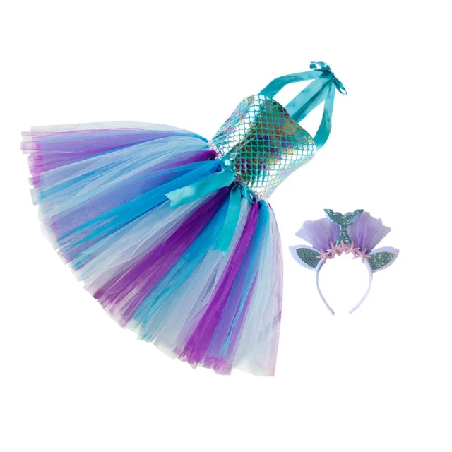 Set di costumi con gonna a maglie coda coda a filo abiti abiti per feste di