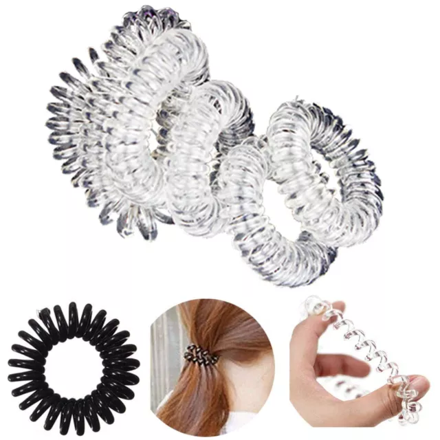 Spiralspule Draht Haarbänder Wackeln Spule Pferdeschwanz Haarbänder für alle Haartypen