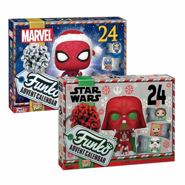 SPIDERMAN/STAR WARS ADVENT Calendar 24 Pocket Pops Action Figure Model