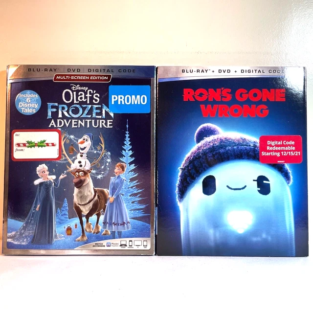 OLAF'S FROZEN ADVENTURE / RON'S GONE WRONG (Blu-Ray+DVD) Animation ...