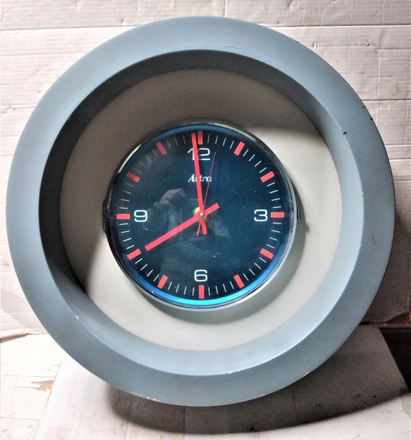 Enorme Orologio Da  Parete In Legno - Modernariato Anni 60