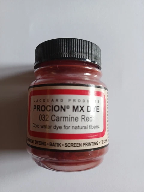 Tinte de tela de agua fría Jacquard Procion MX, elección de colores