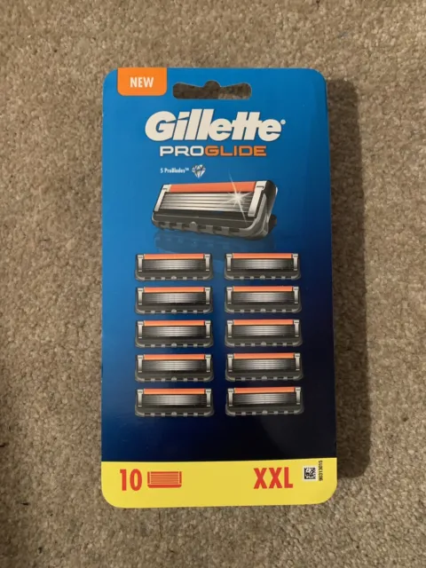 10 lame rasoio di ricambio Gillette Fusion ProGlide ProShield originali