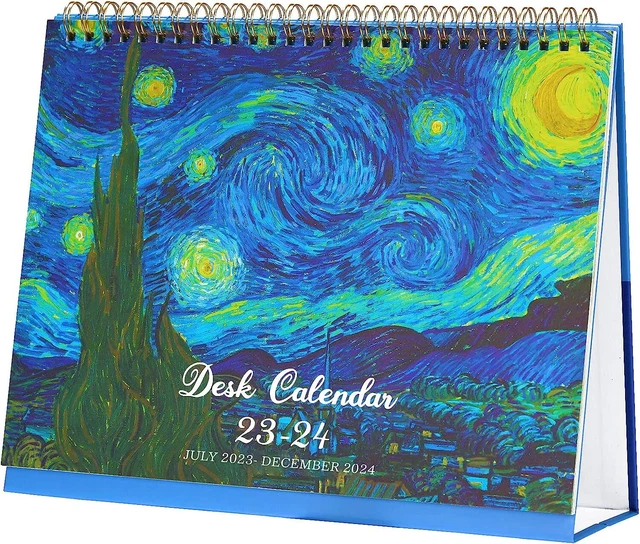 2024 DESK CALENDAR Standing Flip 2024 Desktop Calendar with Thick
