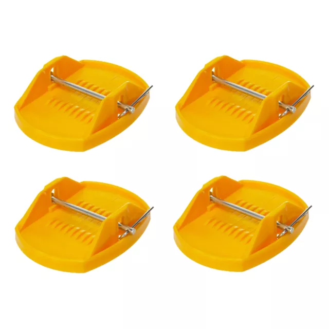 Supex Yellow Caravan UV Stabilized Corner Jack Pads - 4 Pack Trailer RV