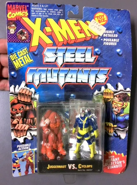 Marvel Comics X-Men Steel Mutants JUGGERNAUGHT vs. CYCLOPS - Toy Biz 1994