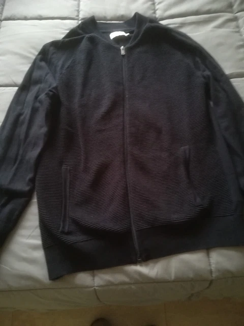 Blouson Homme Kiabi Marine - Blouson Zippé Bleu Marine Taille L, Neuf Sans étiquette