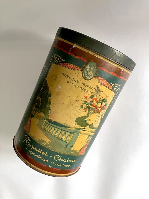 Ancienne Boîte Publicitaire Art Déco – Clown Pierrot Bonbons Berlingots Gessler