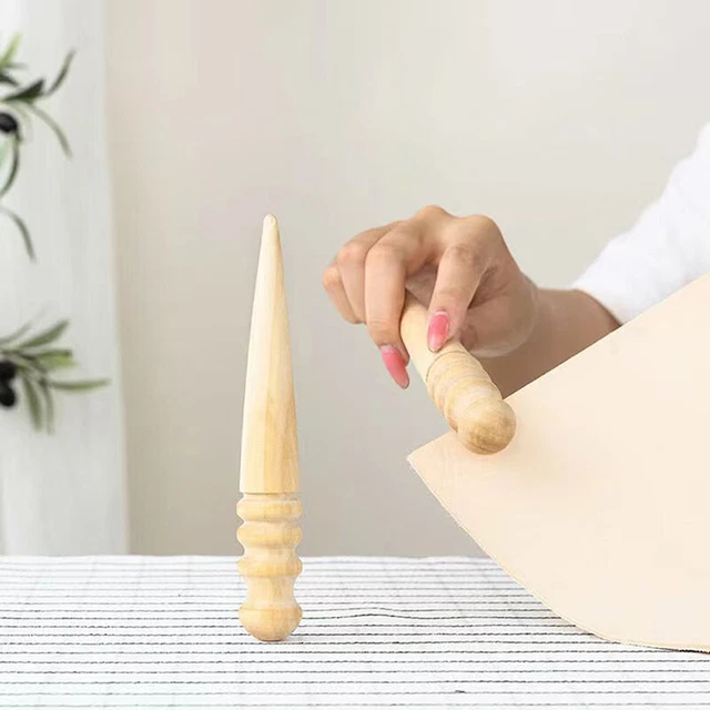 Wood Leather Solid Wood Round Burnishing Edge for Polished Edge Leather Craft