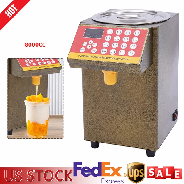 8000CC Fructose Quantitative Machine Sugar Syrup Dispenser Fill Bubble Tea NEW!