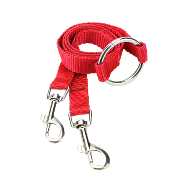 Cinturón de cable de transporte de mascotas con cuerda de tracción telescópica con doble correa para perros