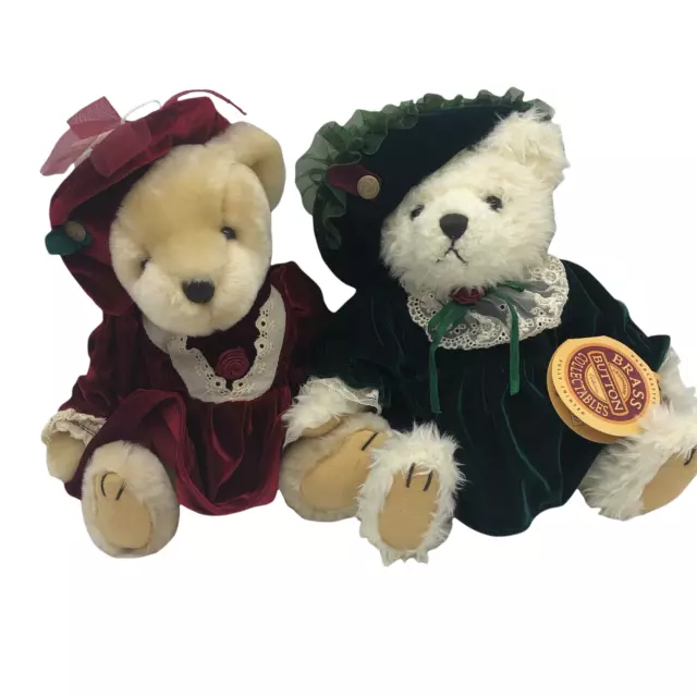 Pickford Bears Brass Button Teddy Bear Lot Pearl Wealth Bianca Love