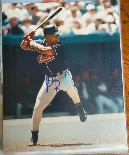 Baerga-Mesa-Ramirez Cleveland Indians 8-1 8x10 Autographed Photo -  Certified Authentic