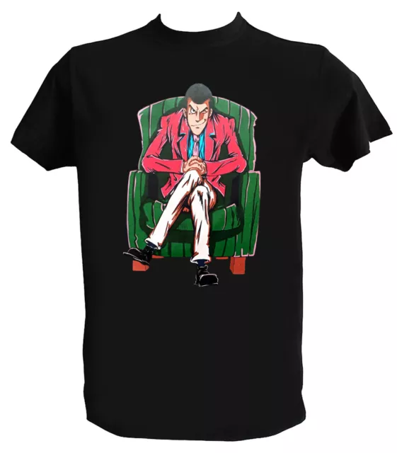 T shirt Lupin 3 Uomo Bambino Margot Jigen Maglietta cartoni animati Anni 80 90
