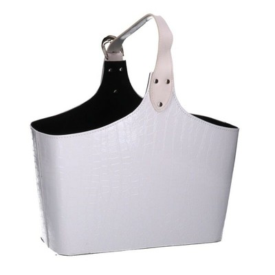 Brandani BRANDANI PORTARIVISTE Salotto Bianco Eco Pelle 57717 