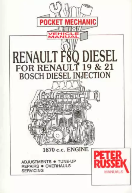 Manual Renault 19 21 F8Q Diesel Bosch Engine New Workshop Service Repair