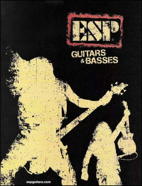 ESP Guitars & Basses advertisement 8 x 11 guitar and bass ad print