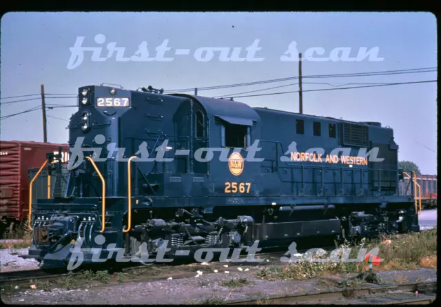 R DUPLICATE SLIDE - Norfolk & Western N&W 2567 ALCO RS-11 FRESH Paint