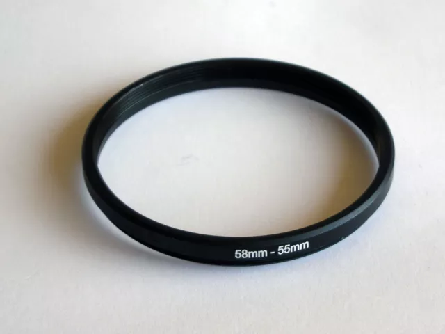 Step Down Adapter 58Mm-55Mm Stepping Ring 58Mm To 55Mm 58-55 Filter Adapter