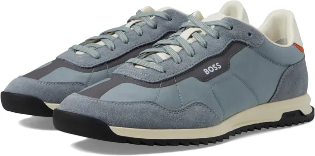 BOSS Mens Zayn Casual Trainers Light Grey