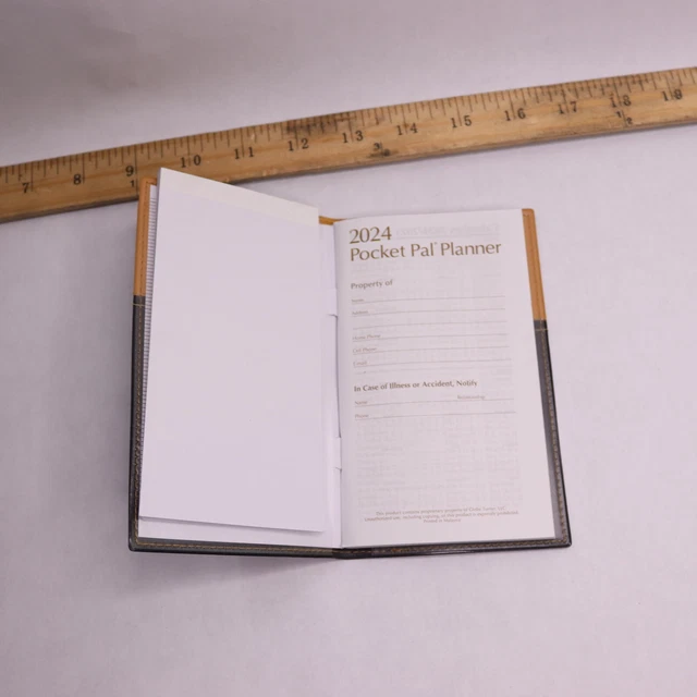BOOKFACTORY 2024 WEEKLY Pocket Calendar 6"L x 3.5"W 5.99 PicClick