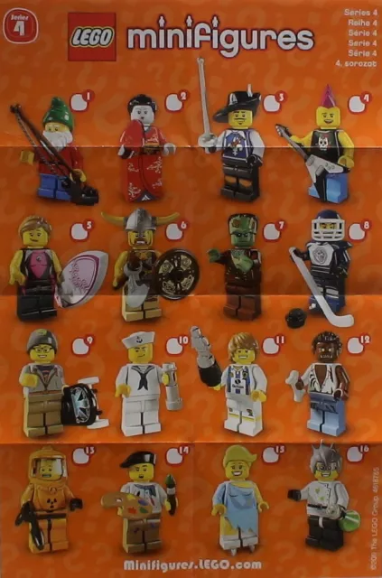 LEGO® Figuren Serie 4 - 8804 - Auswahl - NEU/OVP oder ZIP Tüte