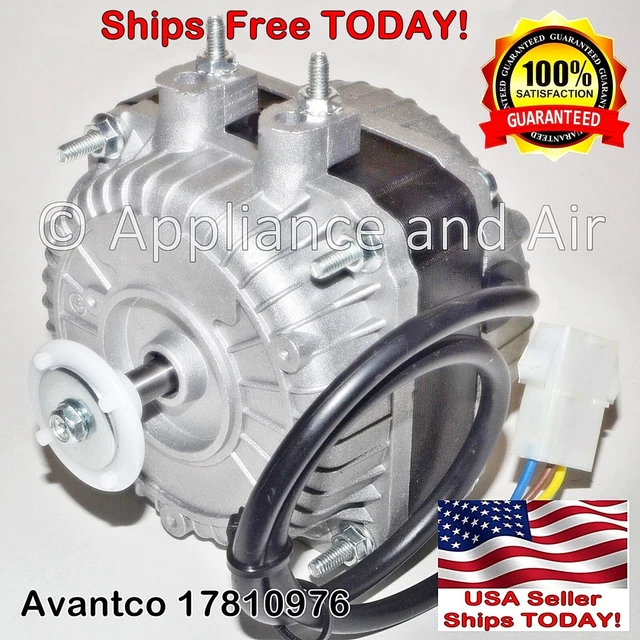 Avantco 17810976 Condenser Fan Motor – 115V 16W – Fits TWT, TUC, SCL, PICL, JBC, GDC, CFD Series – Ships Fast!